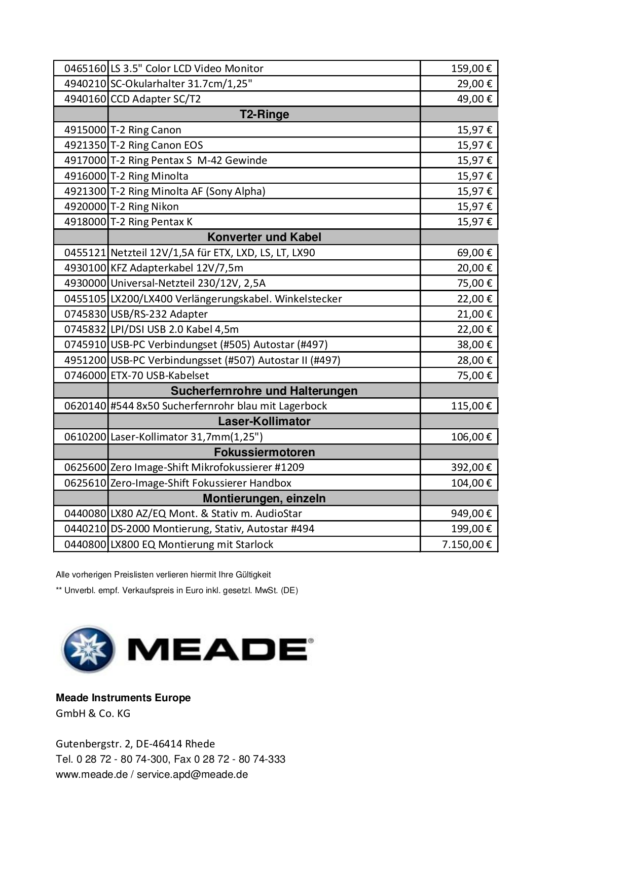PDF manual for Meade Telescope DS2102