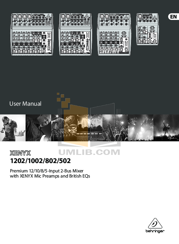 PDF manual for Behringer Other Xenyx 1002FX Mixers
