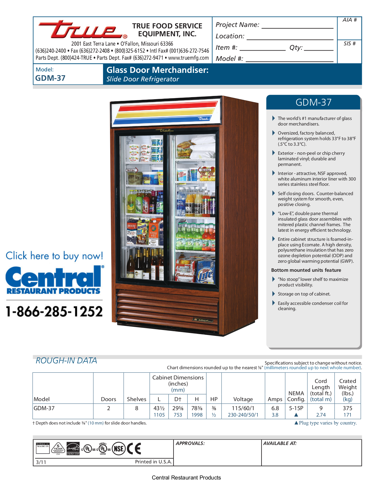 True Refrigerator Troubleshooting Manual