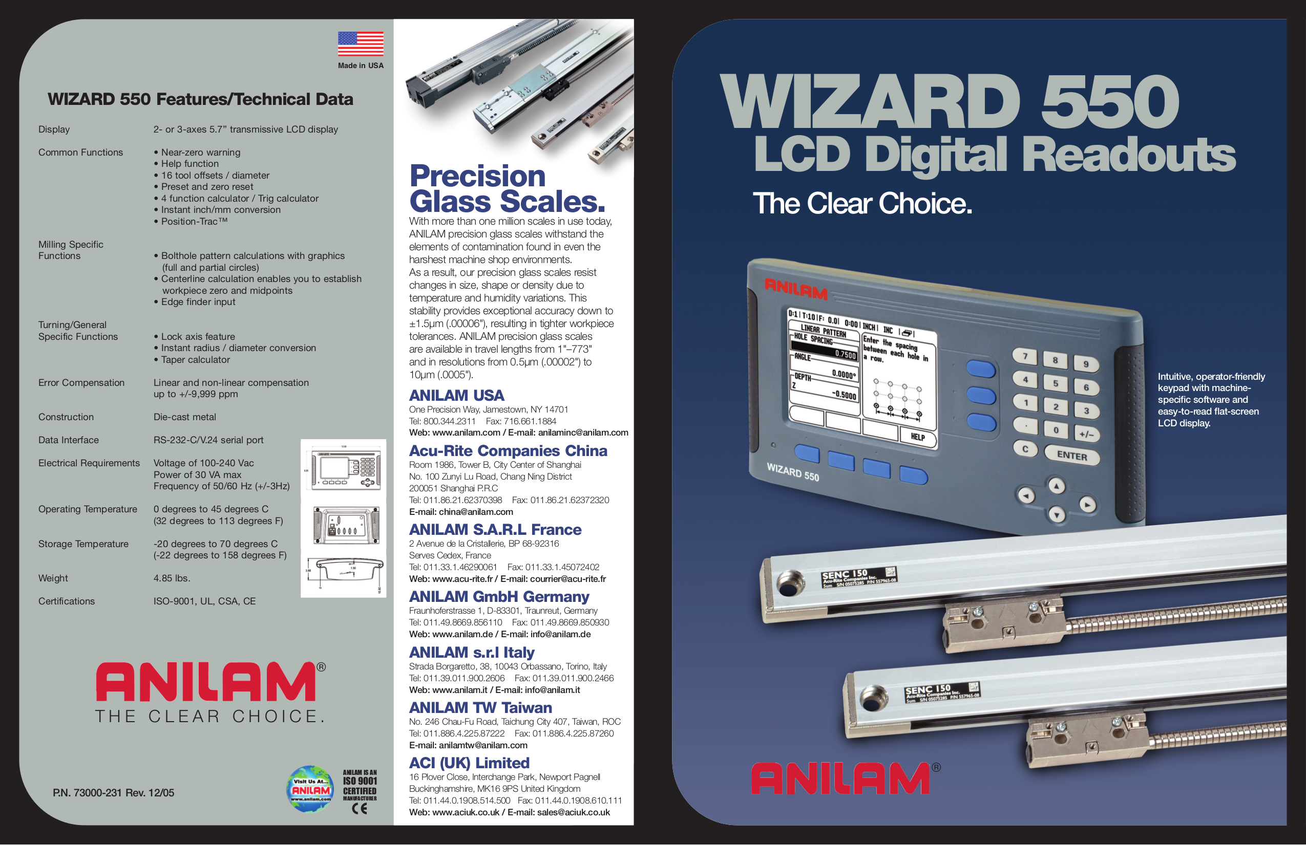 Download free pdf for Jet ANILAM WIZARD 550 Digital Readouts Other manual
