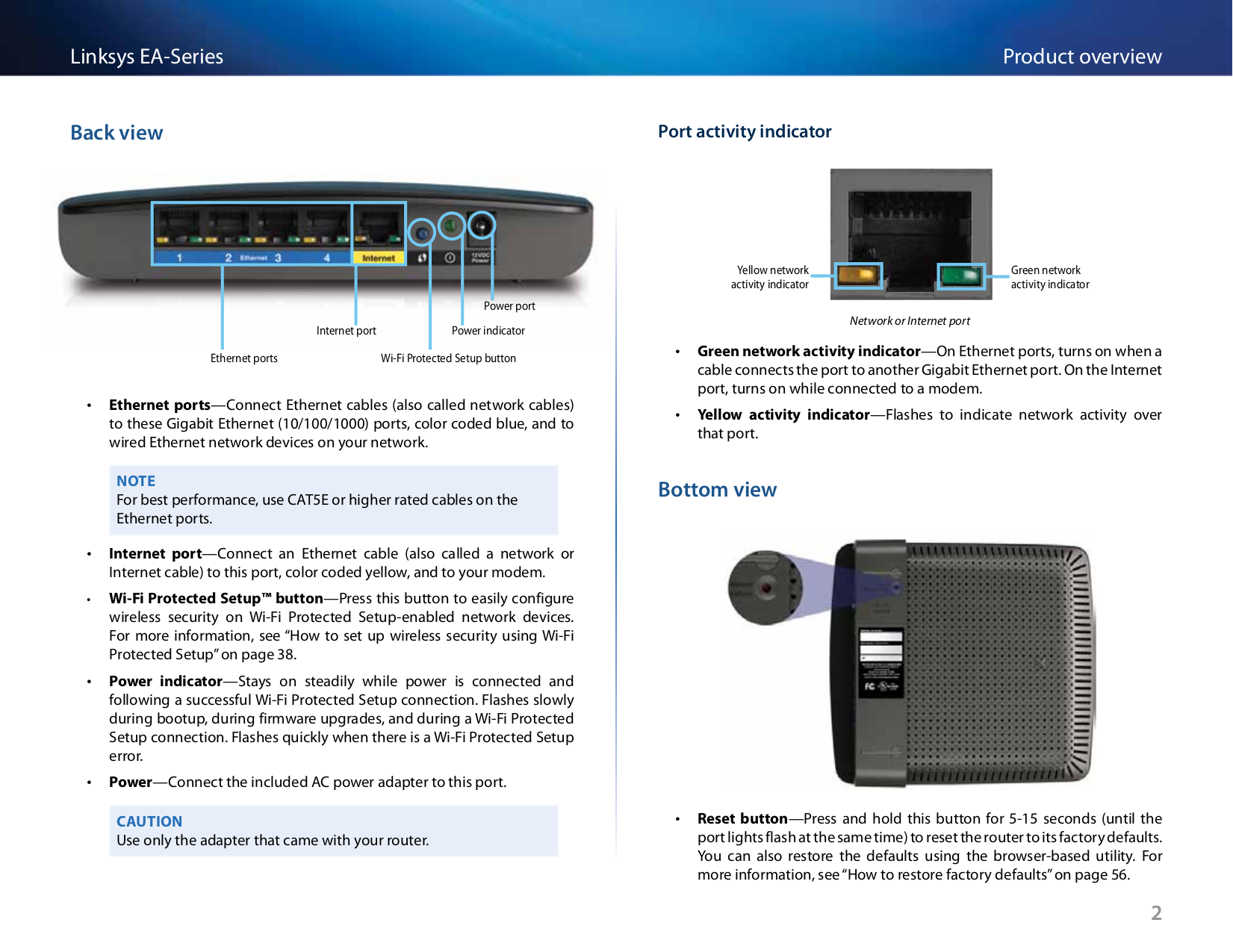 PDF manual for Linksys Wireless Router EA2700