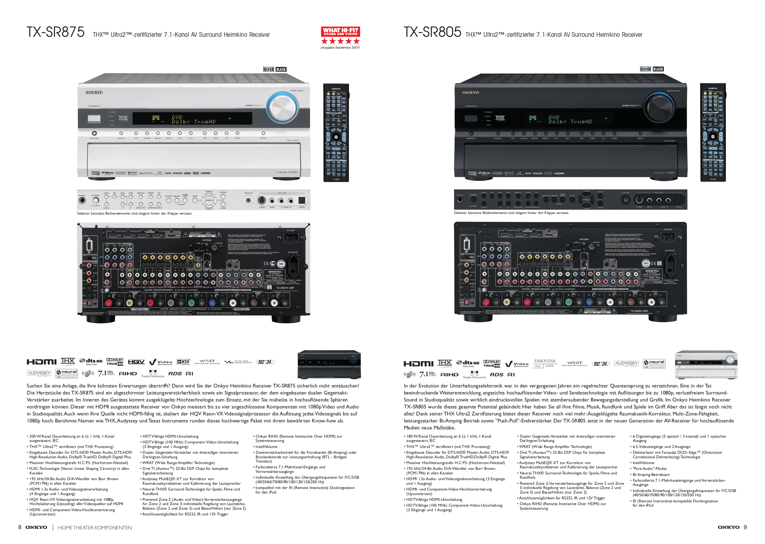 PDF manual for Onkyo Receiver TXV940