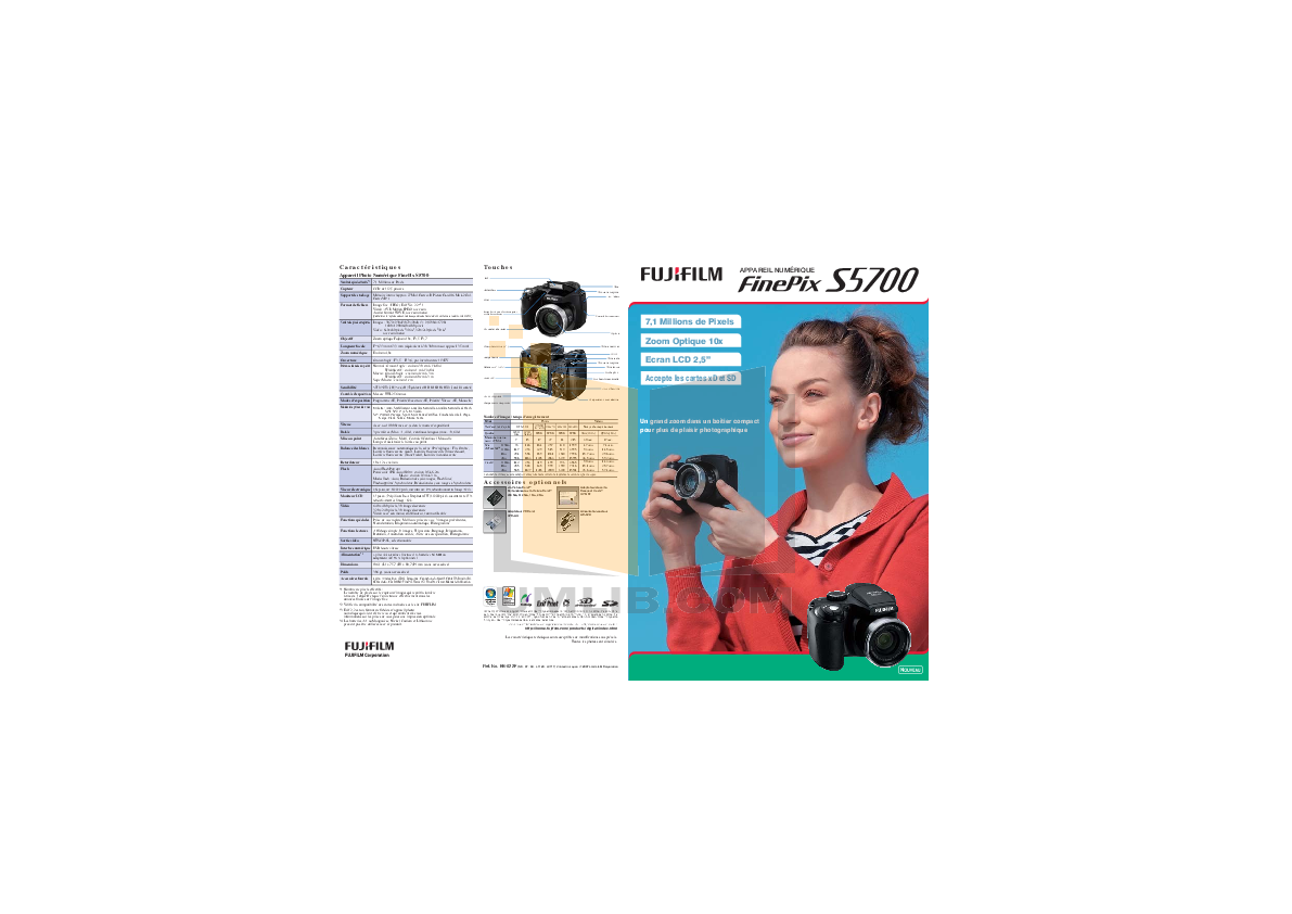 Download free pdf for FujiFilm Finepix S5700 Digital Camera manual