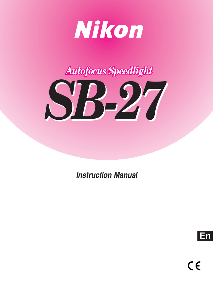 Download free pdf for Nikon SB80DX Camera Speedlights Other manual