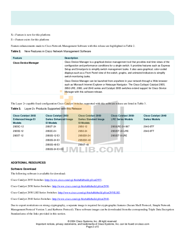 PDF manual for Cisco Switch Catalyst 2950-24