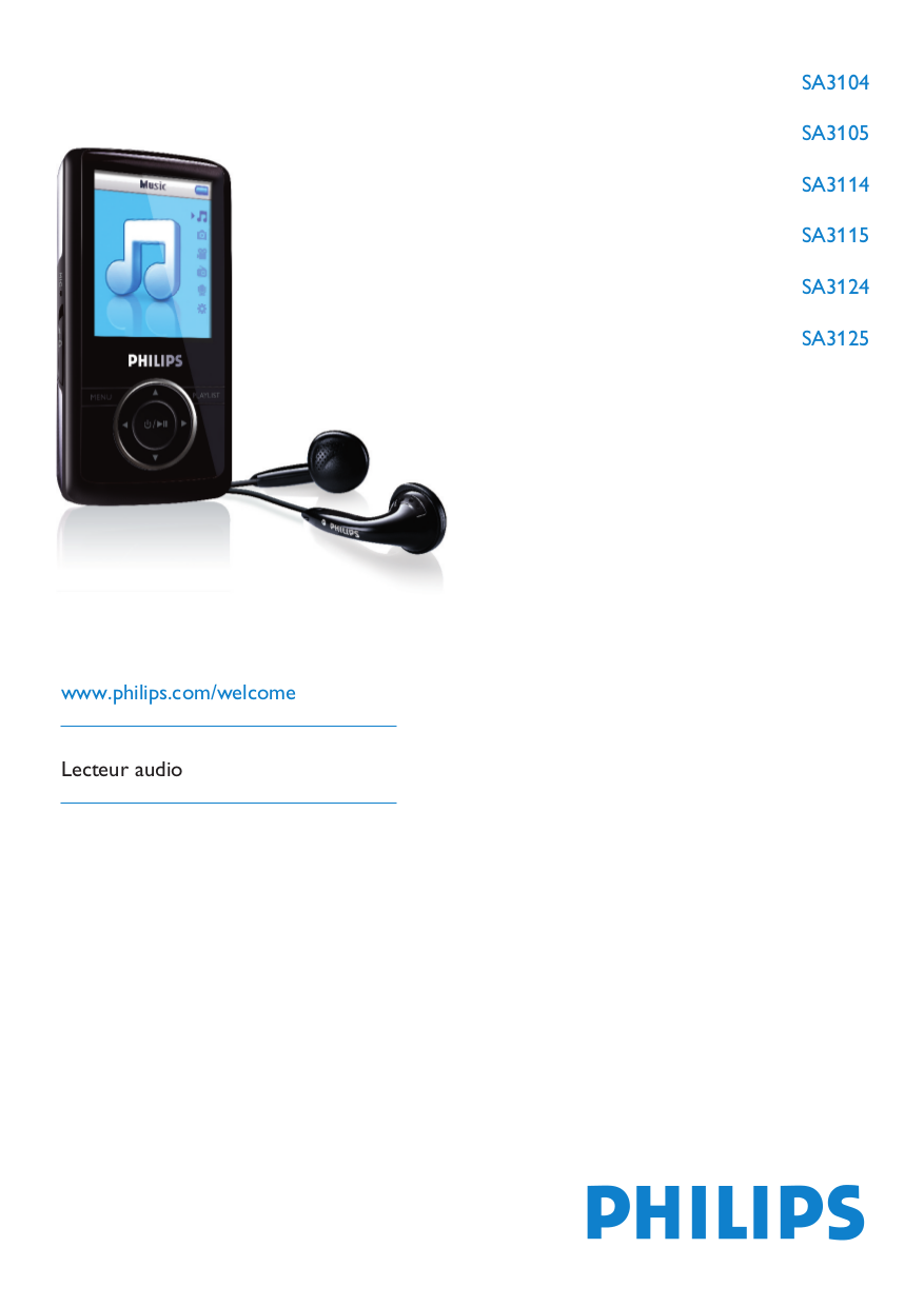 Download free pdf for Philips GoGear SA3105 MP3 Player manual