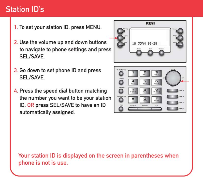 PDF manual for RCA Telephone 25423RE1