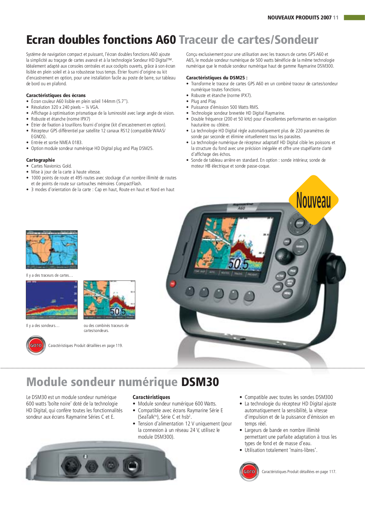 Download free pdf for Raymarine A60 GPS manual