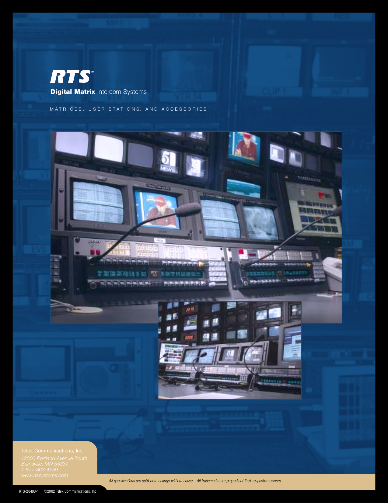 Telex Other NFL-2002 Intercom System pdf page preview