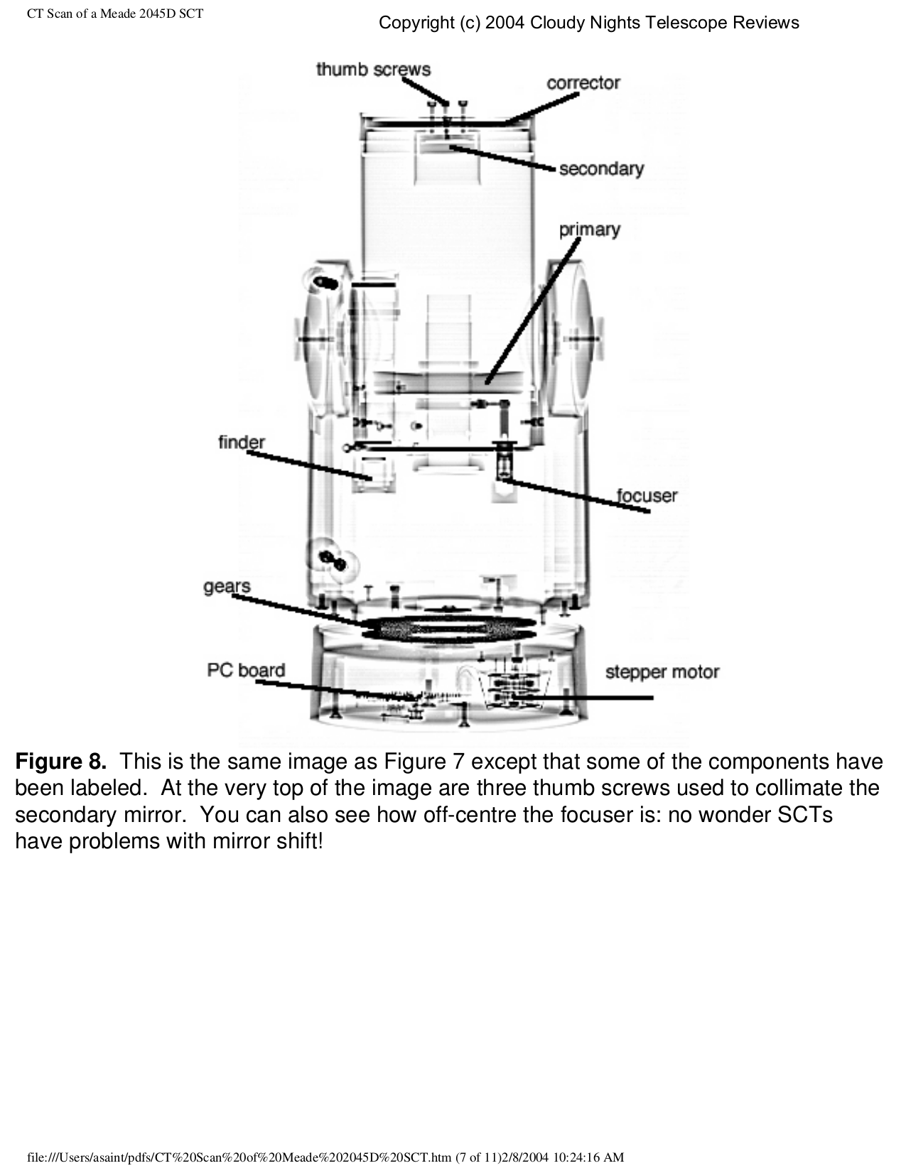 Meade Telescope Repair Parts