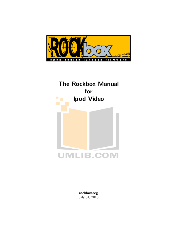 Download free pdf for Apple iPod iPod Fifth Gen 30GB MP3 Player manual