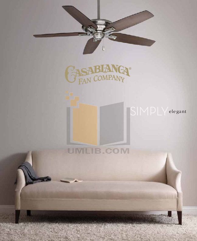 pdf for Casablanca Other Mission Ceiling Fans manual