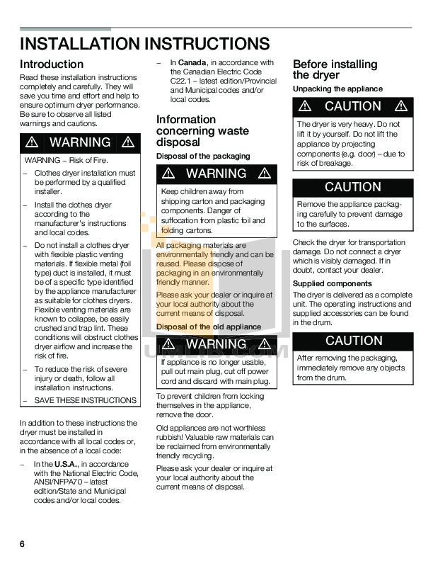 PDF manual for Bosch Washer Axxis WAS20160UC