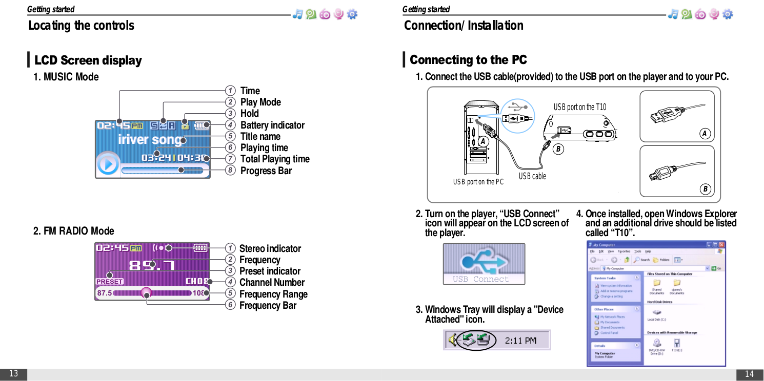 PDF manual for iRiver MP3 Player N10 512MB