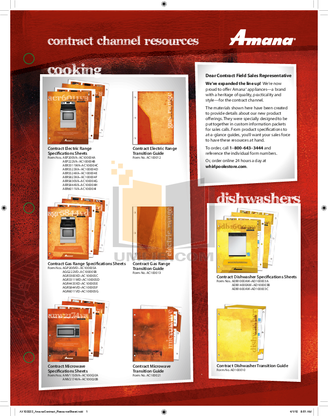 Download free pdf for Amana A8RXNGMWS Refrigerator manual