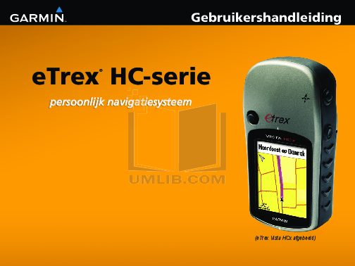 Download free pdf for Garmin eTrex Vista HCx GPS manual