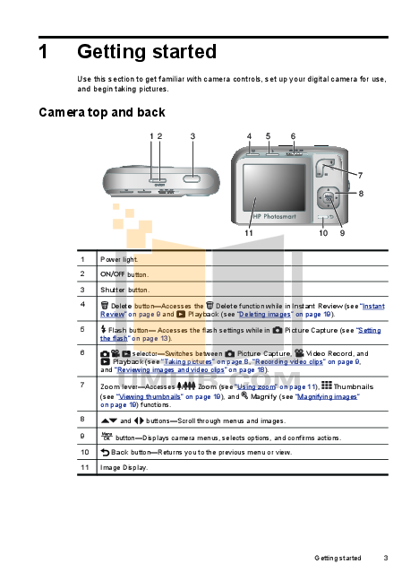 HP Digital Camera Photosmart M737 pdf page preview