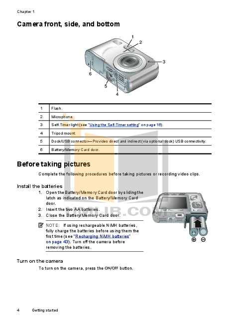 HP Digital Camera Photosmart M737 pdf page preview