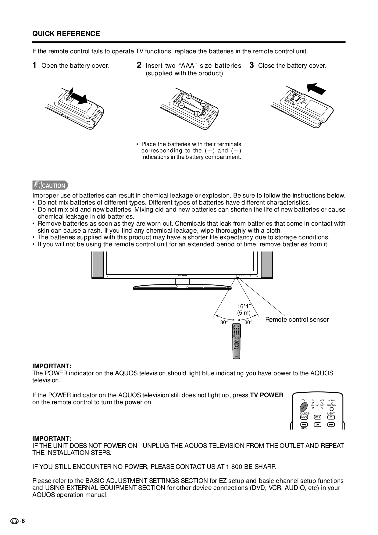 Sharp TV AQUOS LC-45GD5U pdf page preview