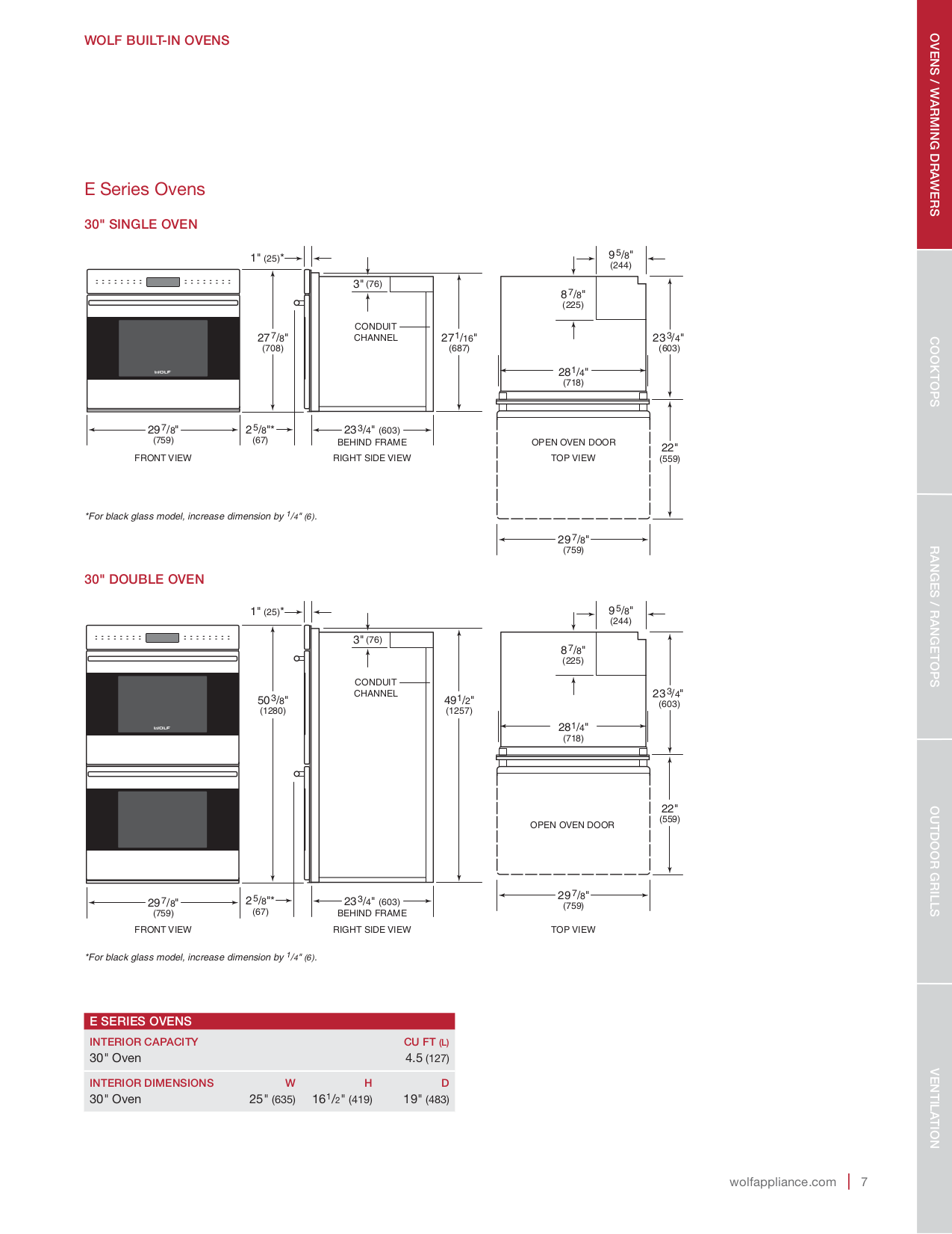 PDF manual for Wolf Other PL522212 Ventilation Hood Liners
