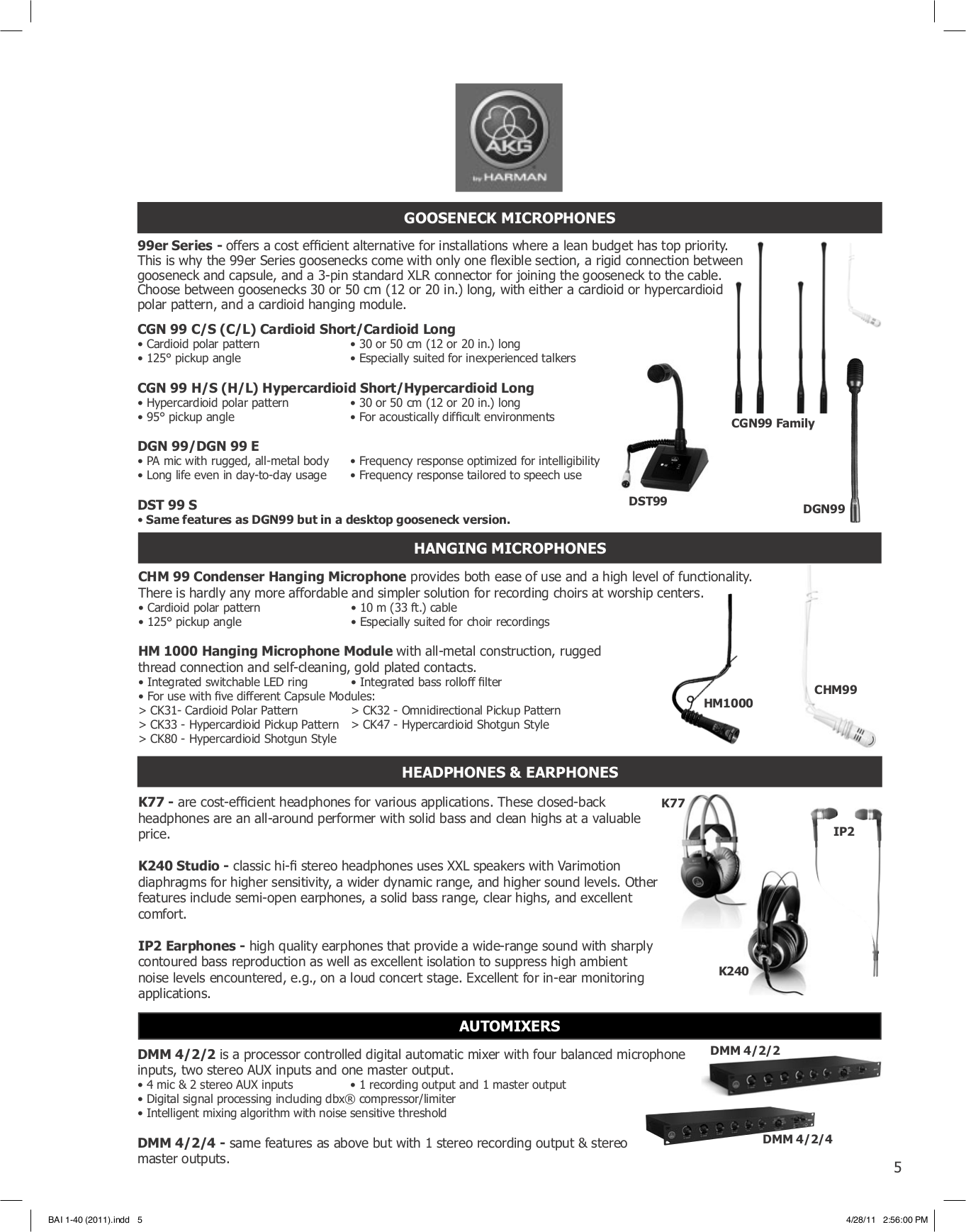 Telex Other WM2000 Intercom System pdf page preview