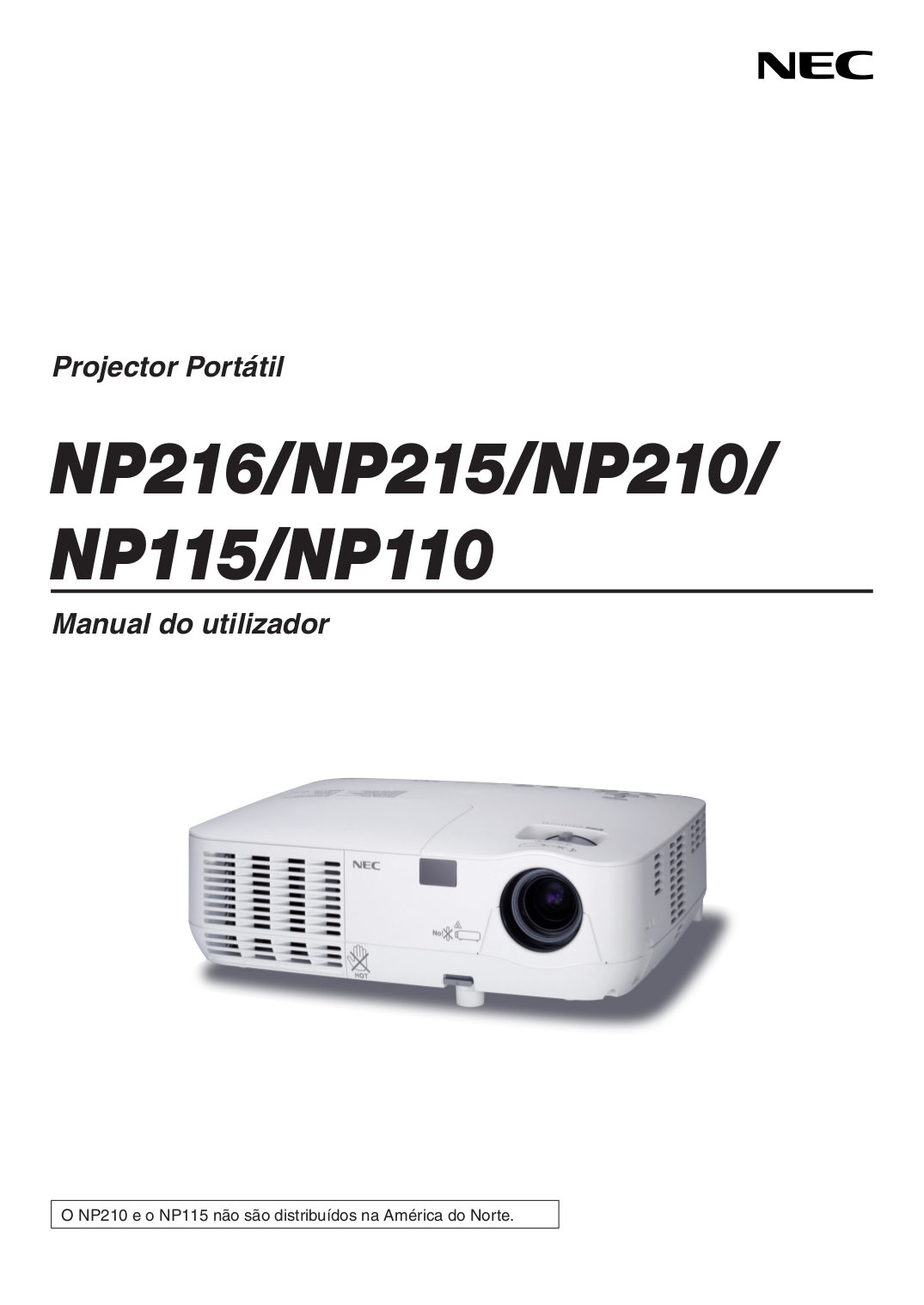 PDF manual for NEC Projector NP110