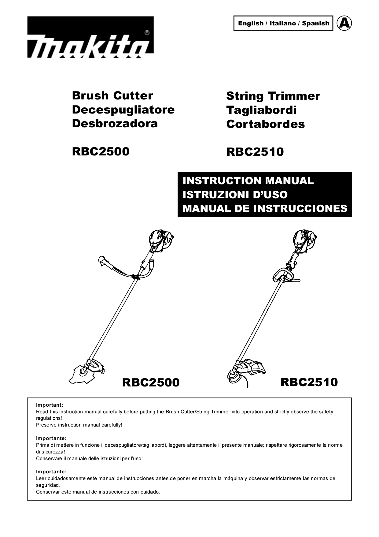 Makita Cordless String Trimmer Manual