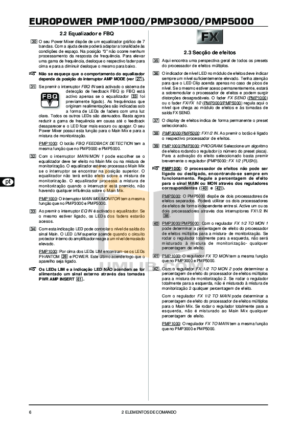 PDF manual for Behringer Other EUROPOWER PMP3000 Mixers