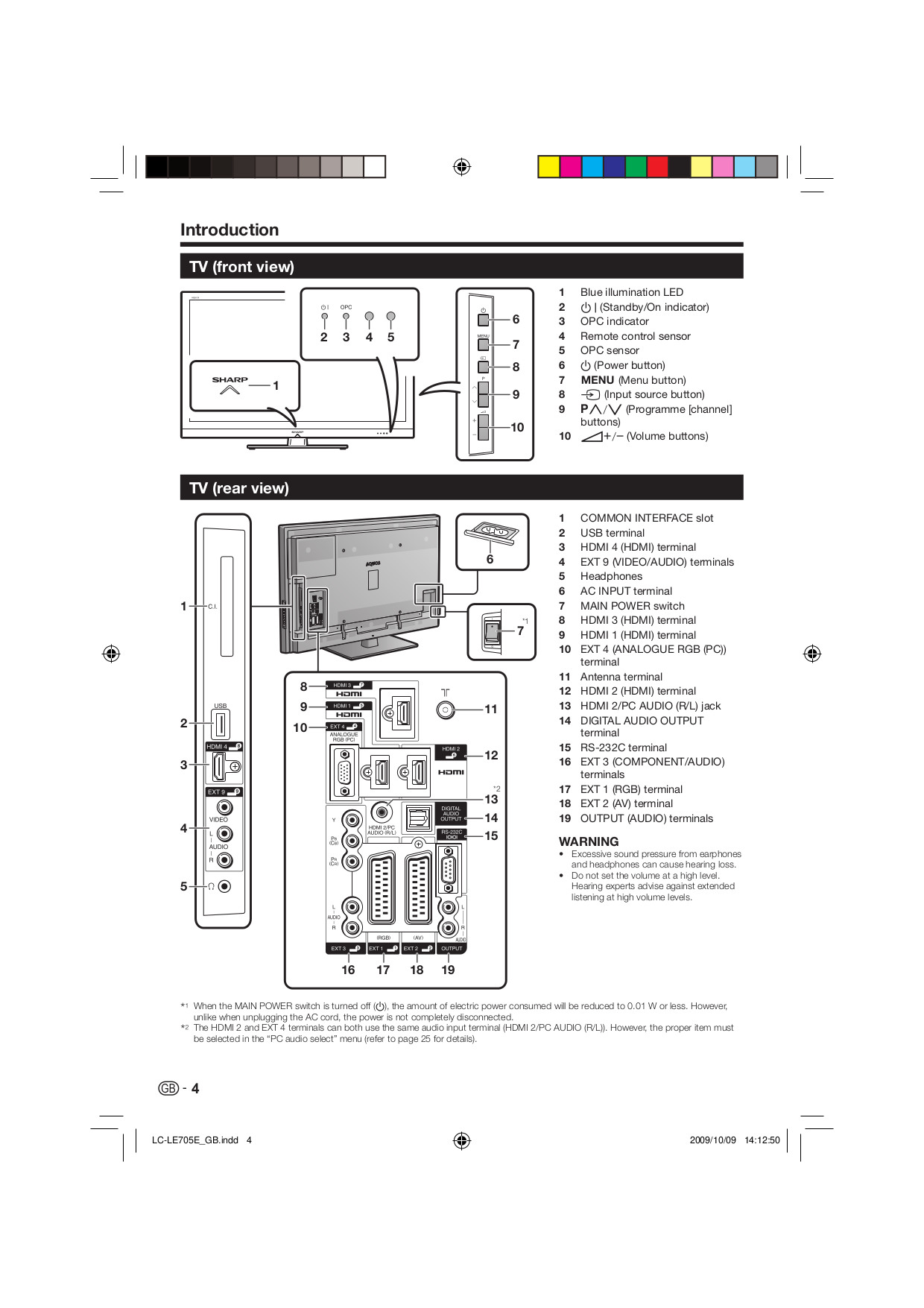 PDF manual for Sharp TV AQUOS LC32D59U