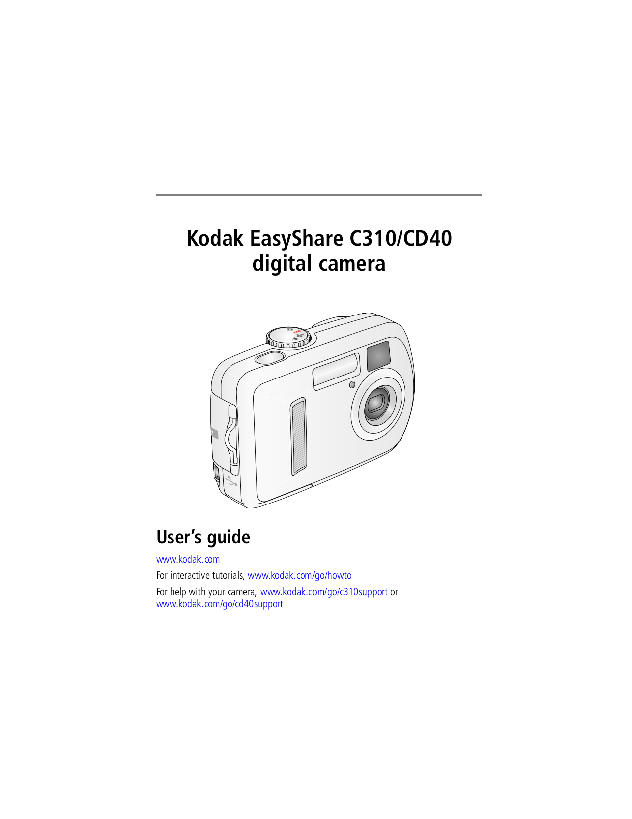 Download free pdf for Kodak EasyShare C310 Digital Camera manual