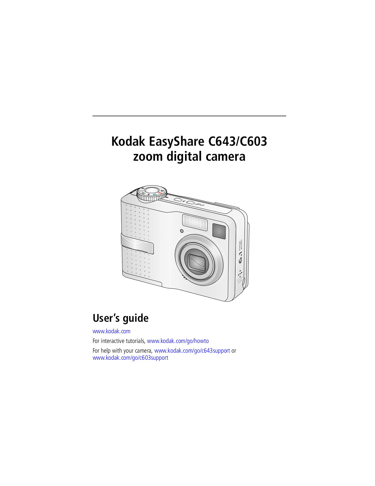 PDF manual for Kodak Digital Camera EasyShare C643