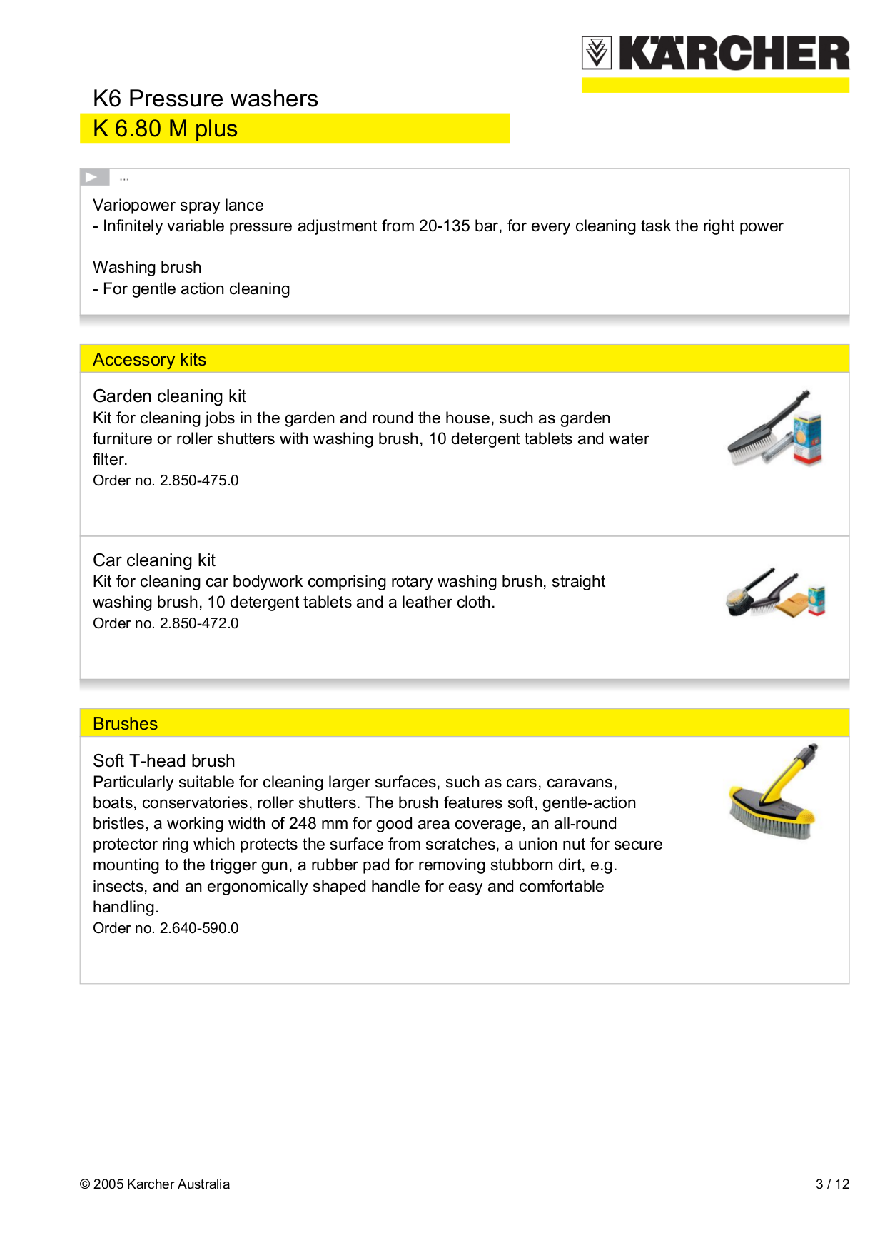 PDF manual for Karcher Other K 330 M Pressure Washers