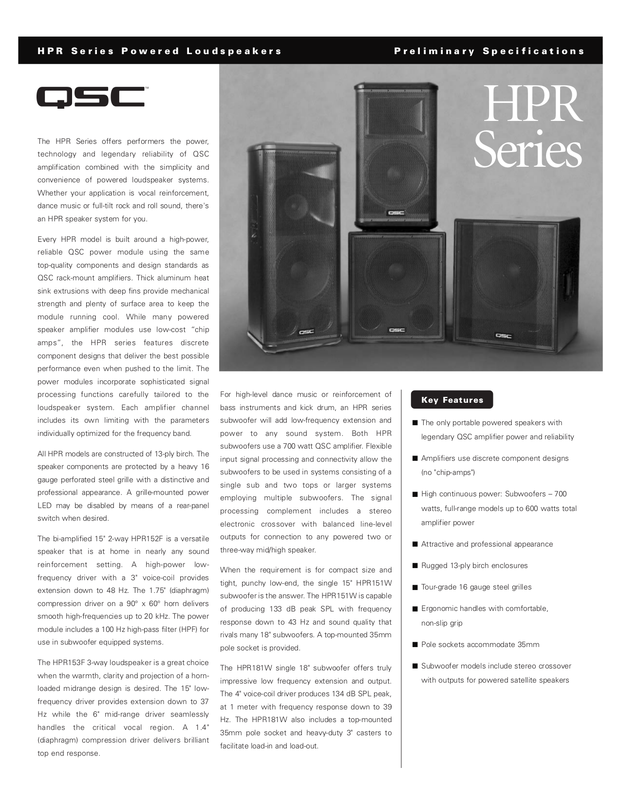 qsc hpr151w