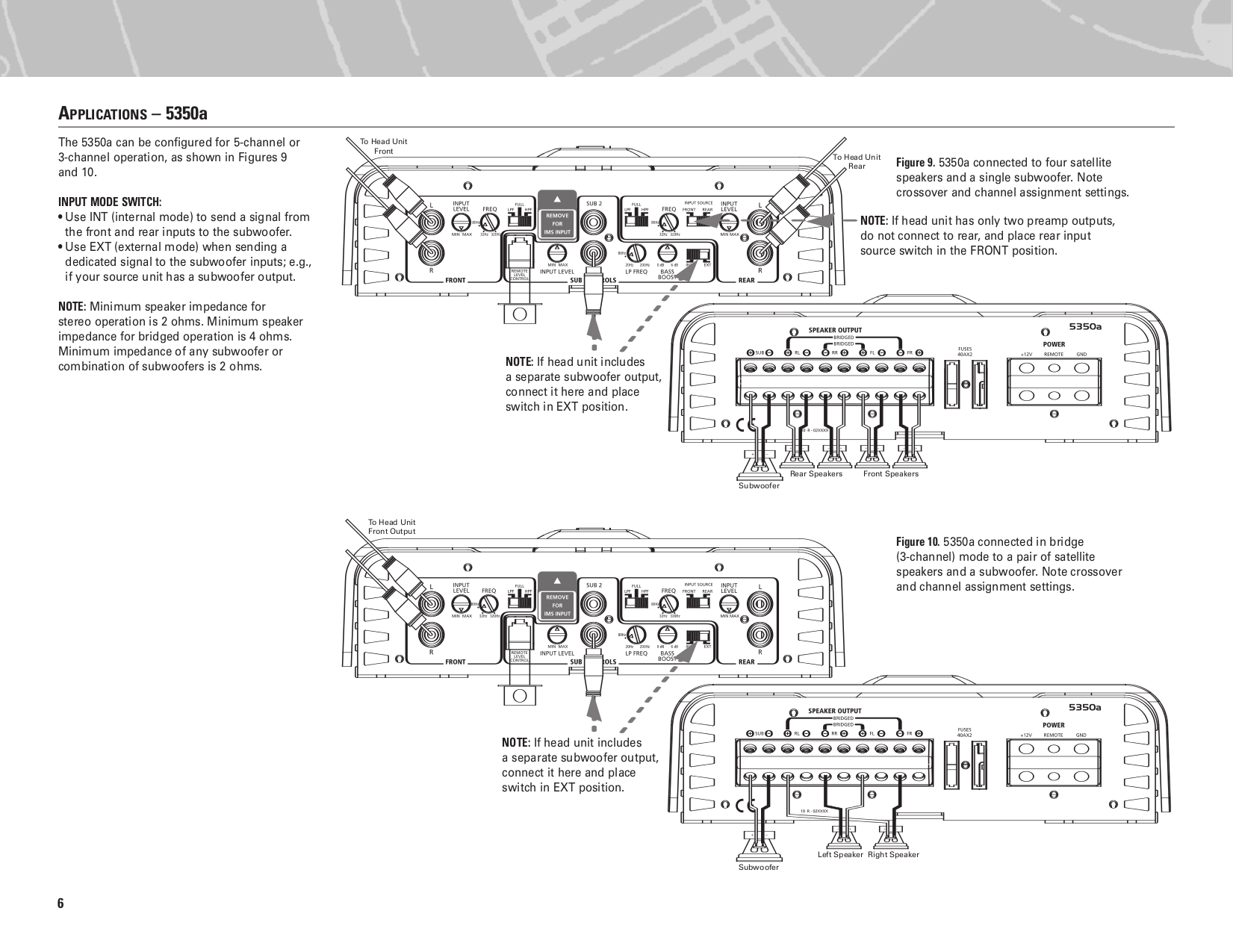 PDF manual for Infinity Car Amplifier Reference 1300A