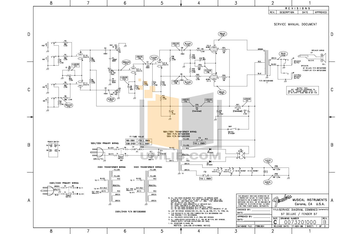 PDF manual for Fender Amp 57 Deluxe