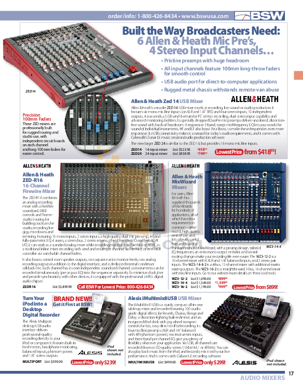 PDF manual for Behringer Other Xenyx 1832FX Mixers