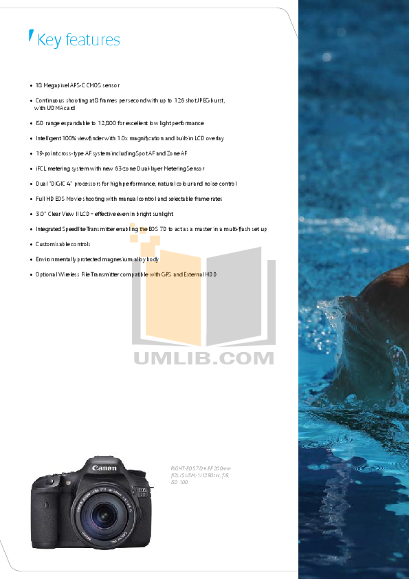 PDF manual for Canon Digital Camera EOS 300D