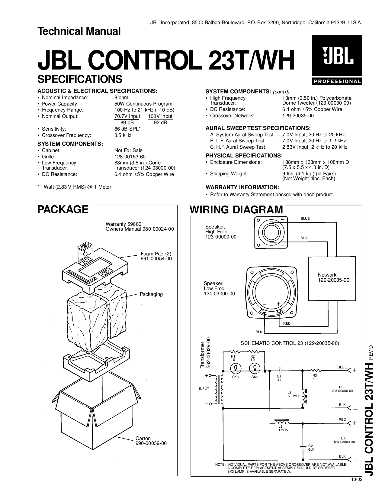 Jbl 4355 схема