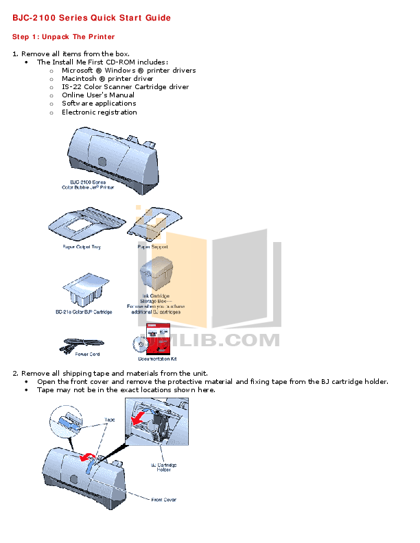 SCARICA DRIVER CANON BJC 2100 GRATIS