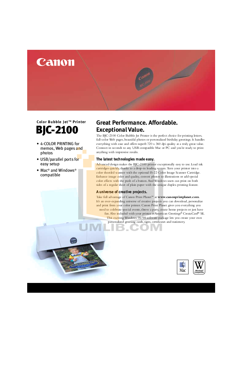scarica driver canon bjc 2100 gratis