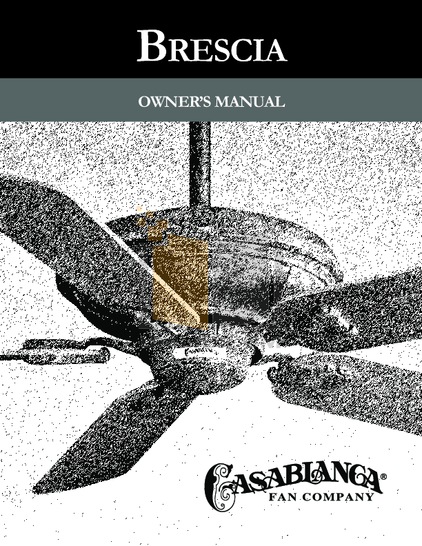 pdf for Casablanca Other Brescia Ceiling Fans manual