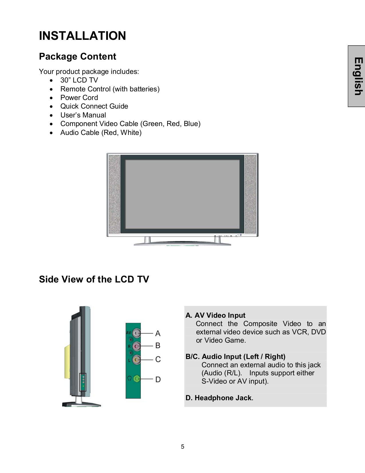 PDF manual for Westinghouse TV LTV30w2