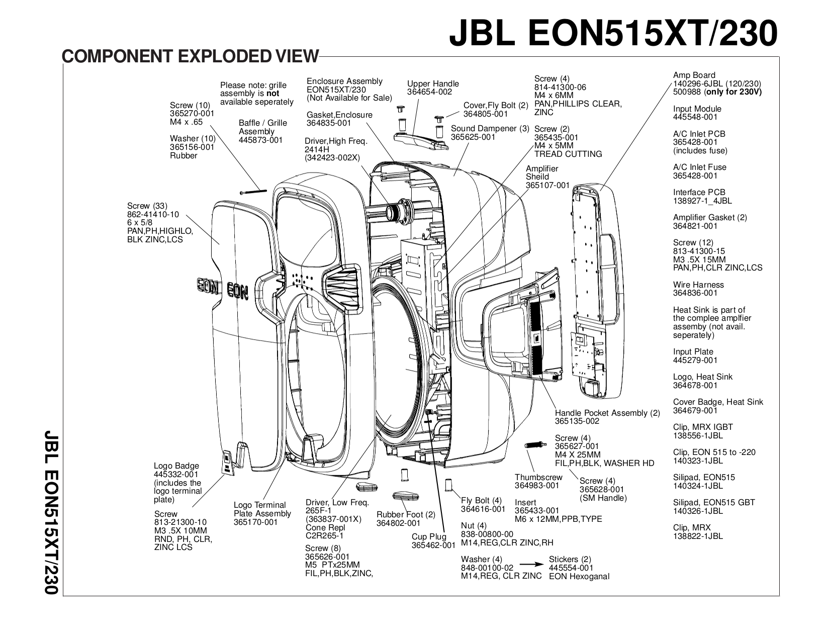 Jbl 515 схема