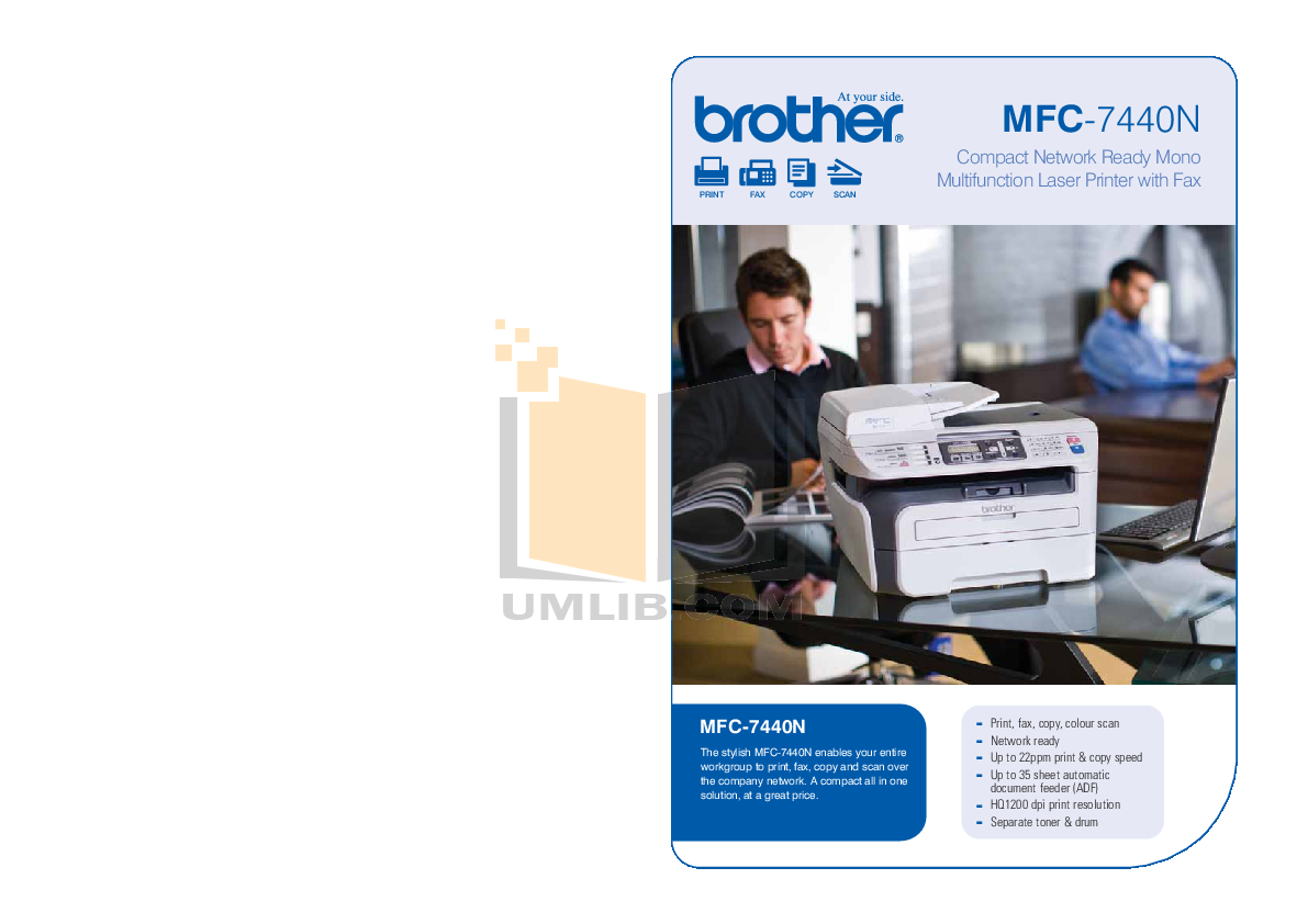 Download free pdf for Brother MFC7440N Multifunction Printer manual