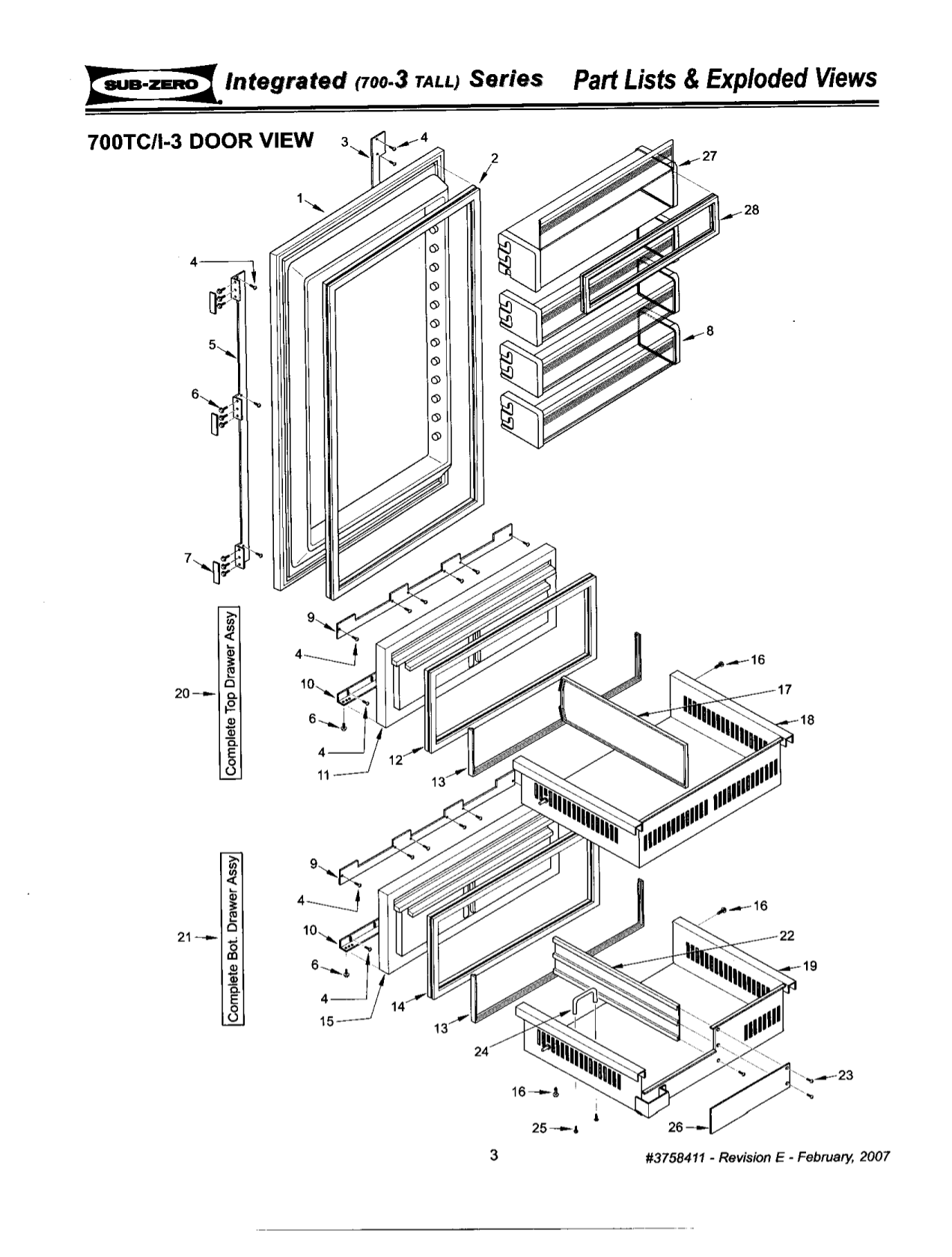 PDF manual for Wolf Refrigerator SubZero 736TC
