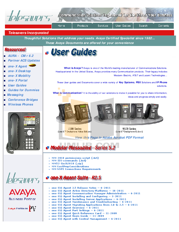 Avaya 18d Phone Manual