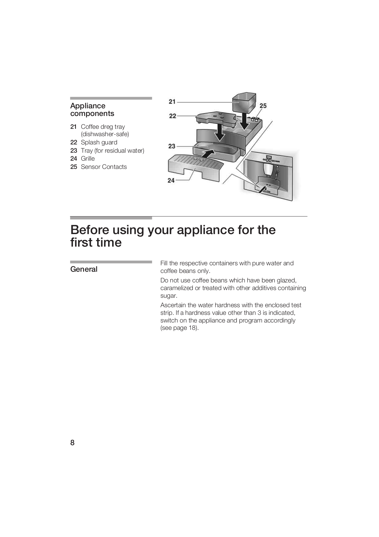 PDF manual for Thermador Coffee Maker BICM24CS