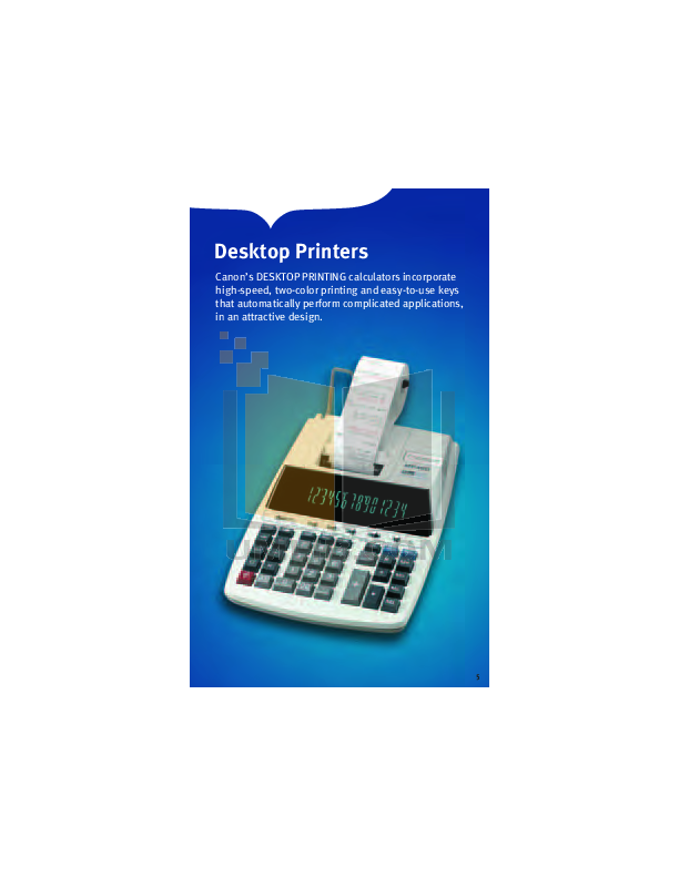 PDF manual for Canon Calculator MP25DV