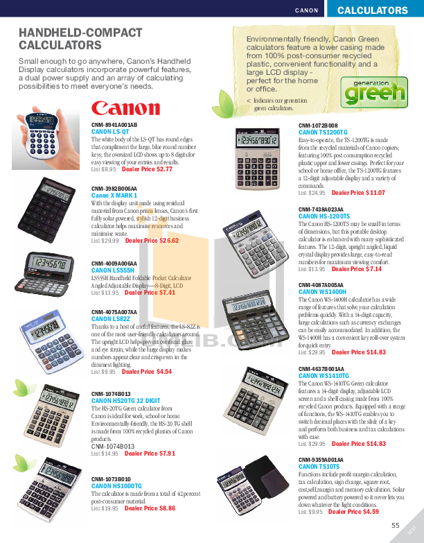 Pdf manual for canon calculator mp25dv