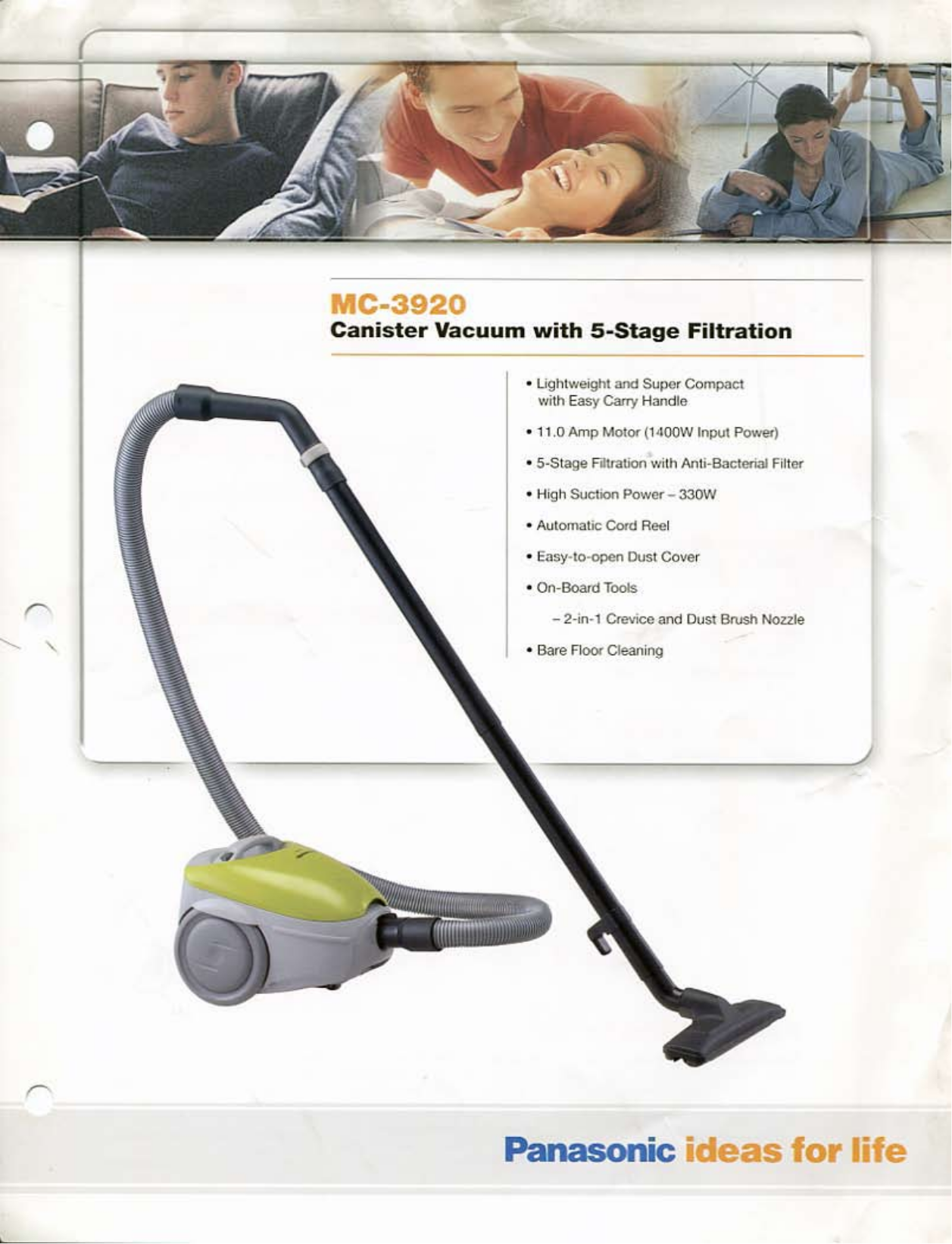 Panasonic MC-3920 Vacuum Cleaner, TV \u0026 Home Appliances, Vacuum Cleaner \u0026  Housekeeping on Carousell